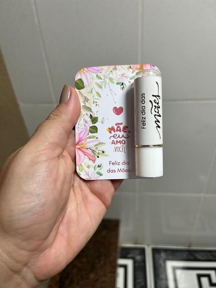 Lembrancinha Dia das Mães, Manteiga de Cacau com Card