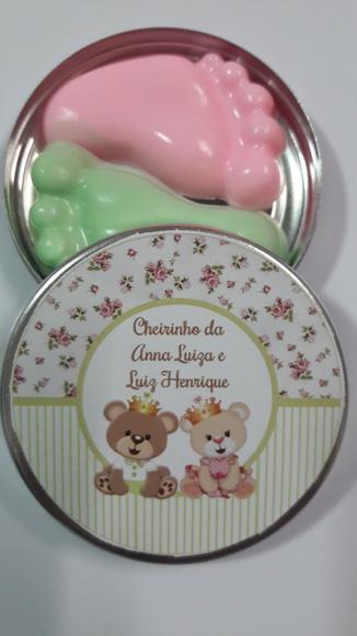 Latinha Com Pezinhos, Gêmeos, Chá Revelação