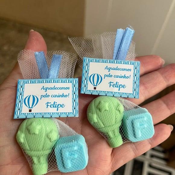 Sabonete De Balão Com Inicial, Lembrancinha Maternidade, Chá