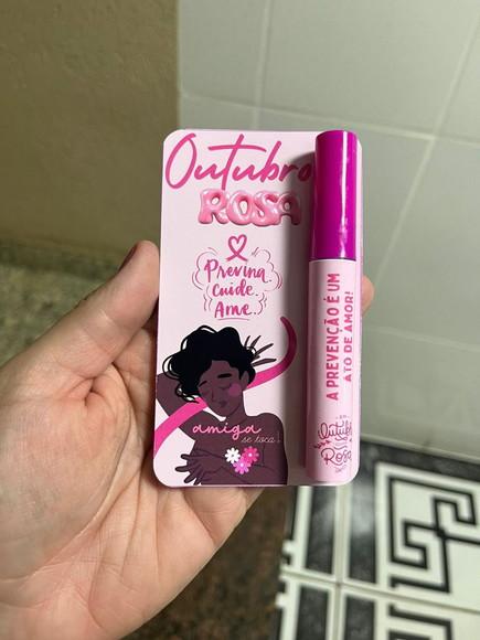 Lip Gloss Labial Transparente Brinde Outubro Rosa