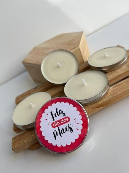 Latinha com Vela Aromática Dia das Mães, Brinde Mãe