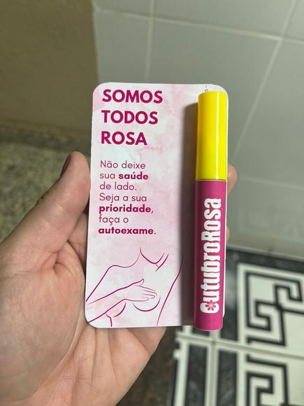 Lip Gloss Labial Transparente Brinde Outubro Rosa