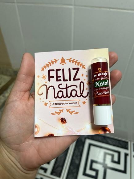 Manteiga de Cacau com Cartão, Natal, Brinde Final de Ano