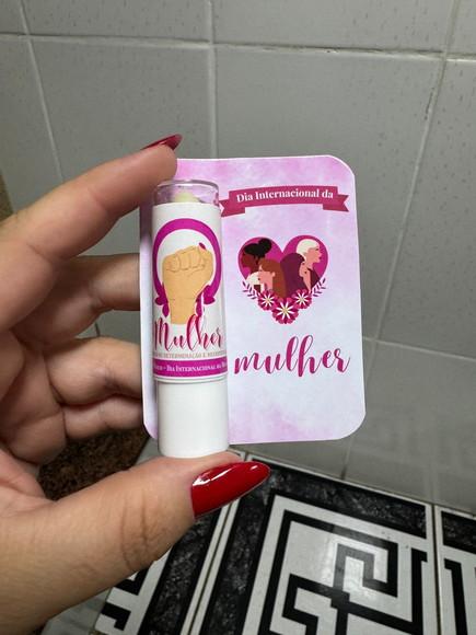 Manteiga de Cacau com Card, Dia da Mulher, Brinde