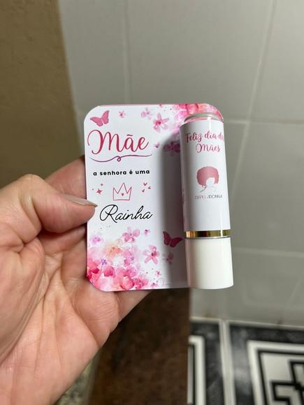 Lembrancinha Dia das Mães, Manteiga de Cacau com Coração