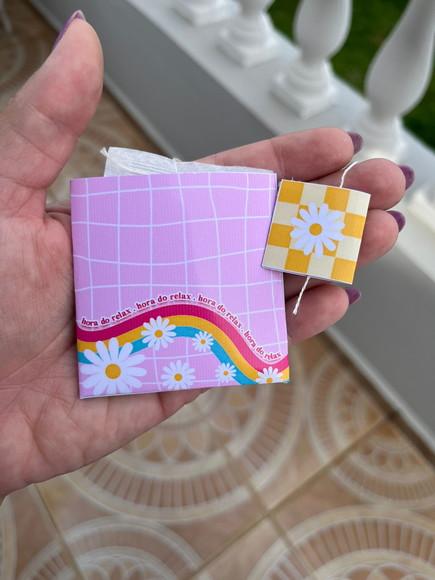 Card com Saquinho de Chá, Dia das Mulheres, Lembrancinha
