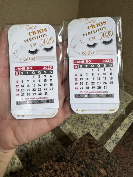Calendário Imã Geladeira Personalizado Lembrancinha