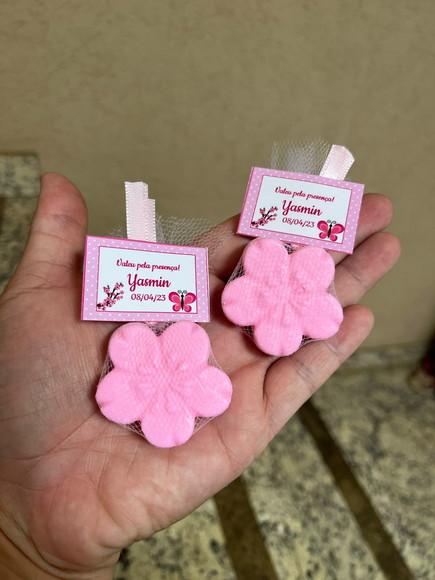 Sabonete de Flor Lembrancinha Sakura Maternidade