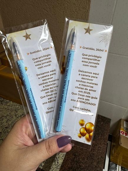 Caneta Personalizada com Card, Lembrancinha, Brinde