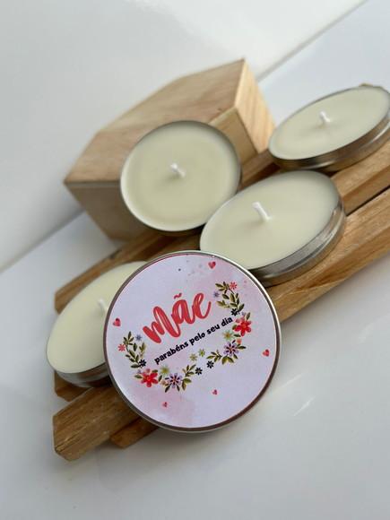 Latinha com Vela Aromática Dia das Mães, Brinde Mãe