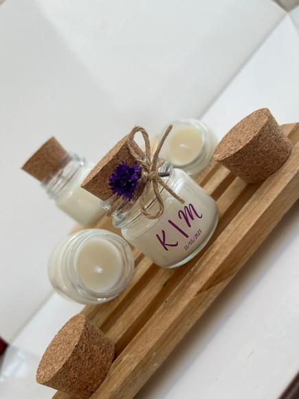 Vela Aromática Lembrancinha de Casamento Elegante