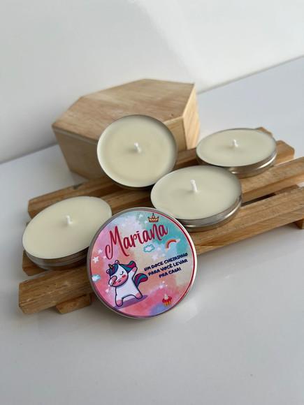Latinha com Vela Aromática Aniversário, Lembrancinha