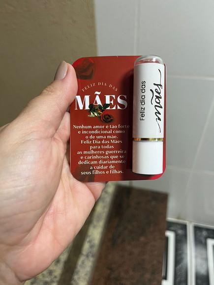 Lembrancinha Dia das Mães, Manteiga de Cacau com Card