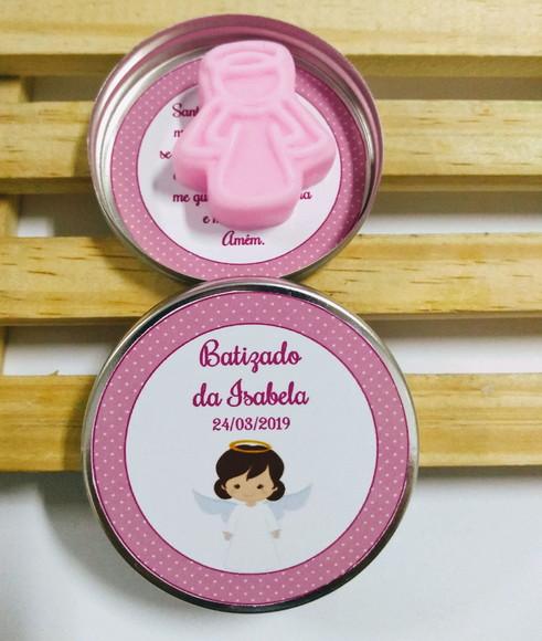 Latinha Com Anjinho, Lembrancinha Batismo, Batizado, Anjo