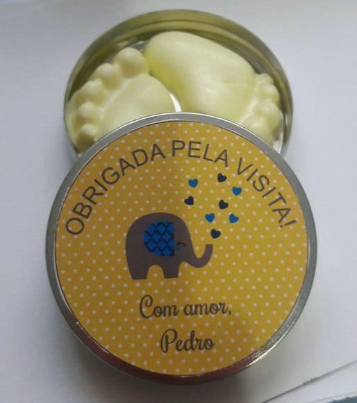 Latinha Com Pezinhos, Lembrancinha Nascimento