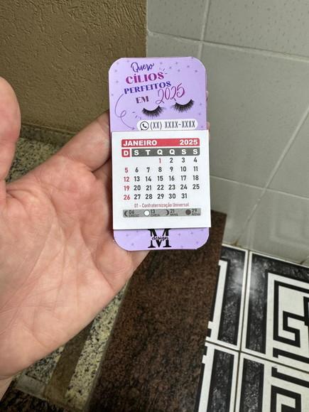 Mini Calendário para Lembrancinha com Imã