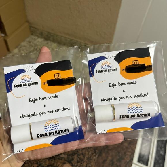 Manteiga de Cacau com Cartão, Lembrancinha, Brinde Empresa