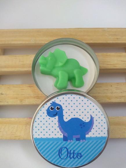Latinha Com Dinossauro, Sabonete De Dinossauro, Aniversário