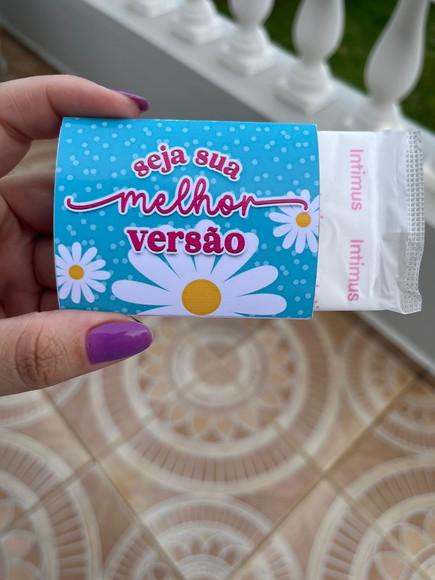 Card com Protetor Diário, Absorvente, Dia das Mulheres