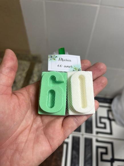 Sabonete de Número, Numeral, Lembrancinha Aniversário
