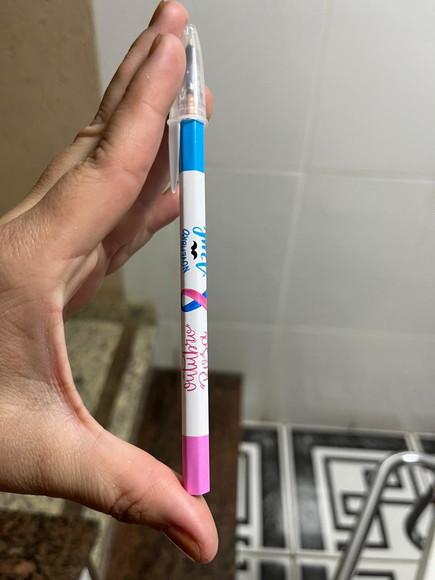 Caneta Personalizada Outubro Rosa e Novembro Azul