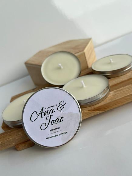Latinha com Vela Aromática Personalizada, Casamento, Noivado
