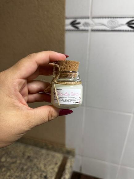 Lembrancinha Vela Perfumada Tampa de Rolha, Vidrinho