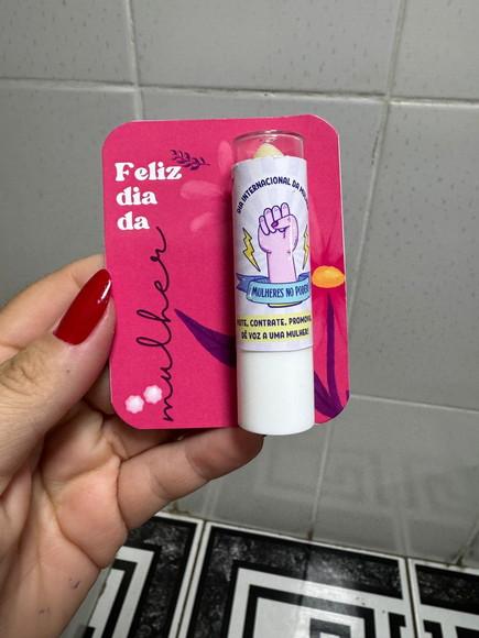 Manteiga de Cacau com Card, Dia da Mulher, Brinde