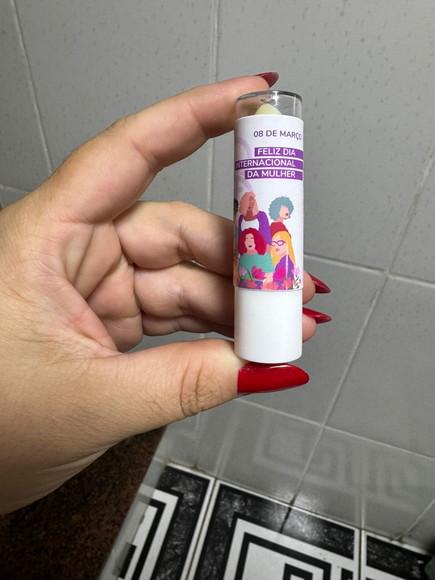 60 Manteiga de Cacau Personalizada, Dia das Mulheres