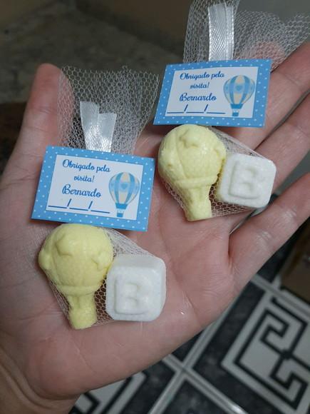 Sabonete De Balão Com Inicial, Lembrancinha Maternidade, Chá