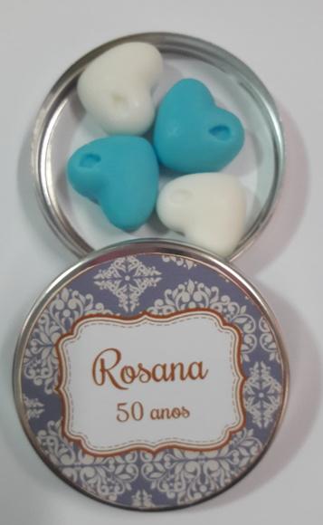 Lembrancinha Noivado, Casamento, Latinha com Corações