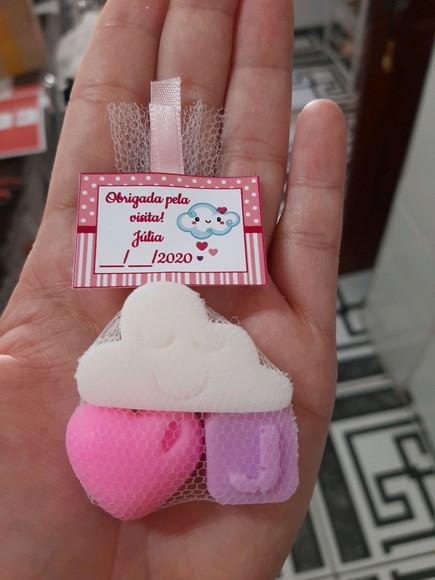 Lembrancinha Nuvem, Sabonete Chuva De Amor, Chá