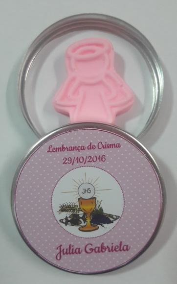 Latinha com Anjinho, Lembrancinha Batismo, Batizado