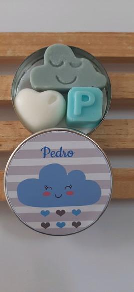 Latinha Com Nuvem, Inicial, Lembrancinha Chuva De Amor