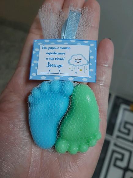 Sabonete Pezinho, Lembrancinha Nascimento, Chá De Bebê