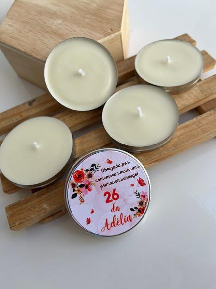 Latinha com Vela Aromática Aniversário, Lembrancinha