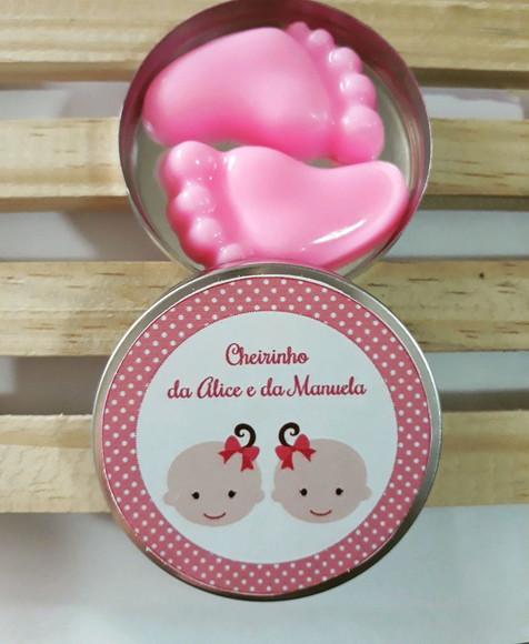 Latinha Com Pezinhos, Gêmeos, Chá Revelação