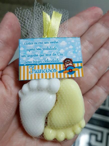 Sabonete De Pezinho, Lembrancinha Nascimento, Chá De Bebê
