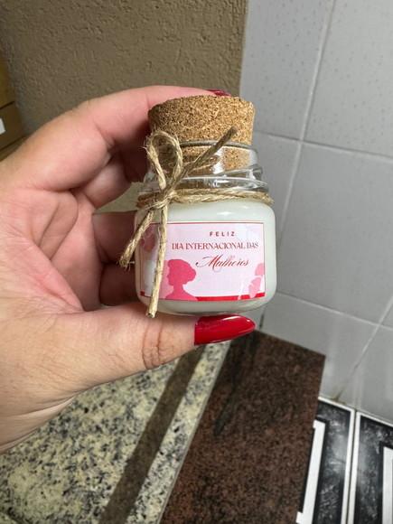 Lembrancinha Vela Perfumada, Brinde Dia das Mulheres