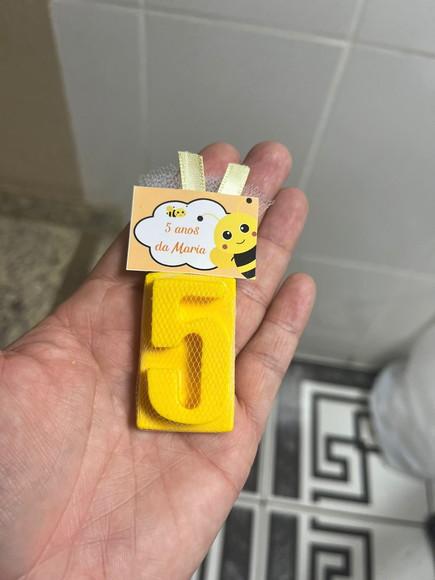 Sabonete de Número, Numeral, Lembrancinha Aniversário