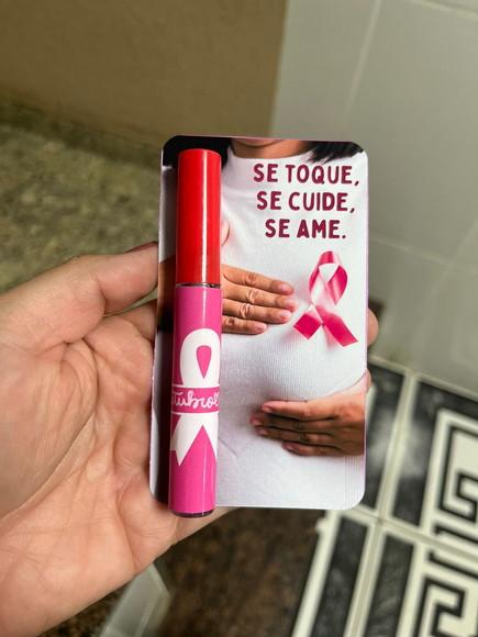 Lip Gloss Labial Transparente Brinde Outubro Rosa