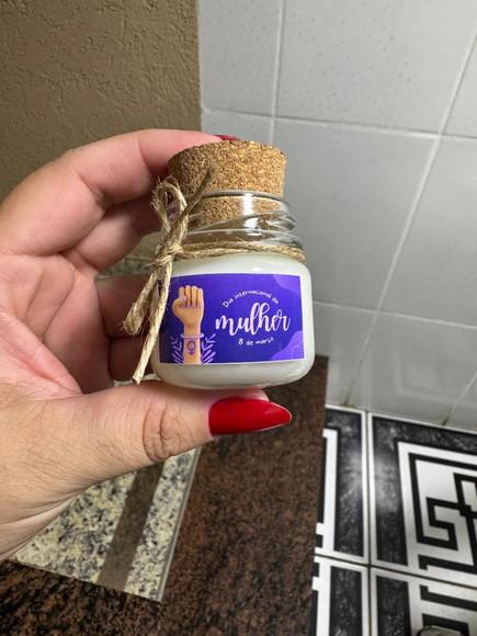 Lembrancinha Vela Perfumada, Brinde Dia das Mulheres