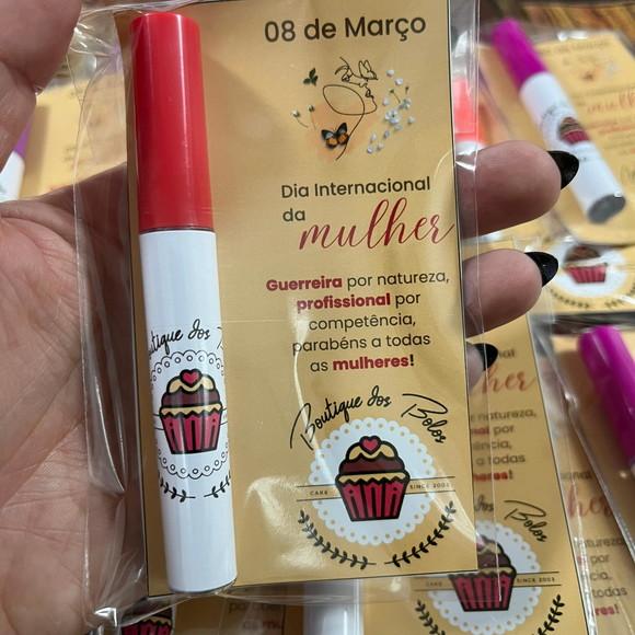 Lip Gloss Labial, Gloss Labial Transparente com Cartão