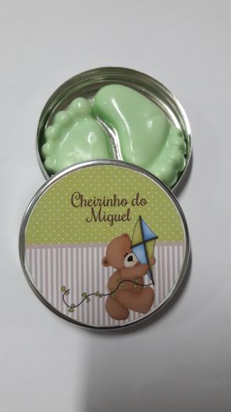 Latinha Com Pezinhos De Sabonete, Mini Pezinhos