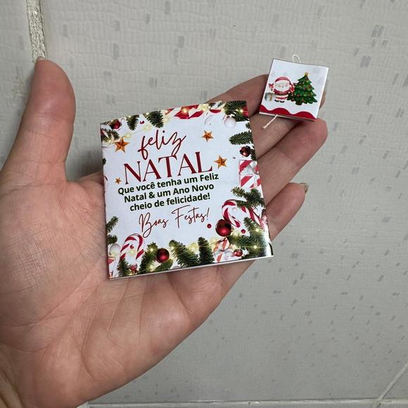 Card com Saquinho de Chá, Natal, Lembrancinha