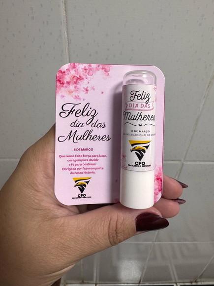 Brinde Corporativo Dia da Mulher, Manteiga de Cacau com Card