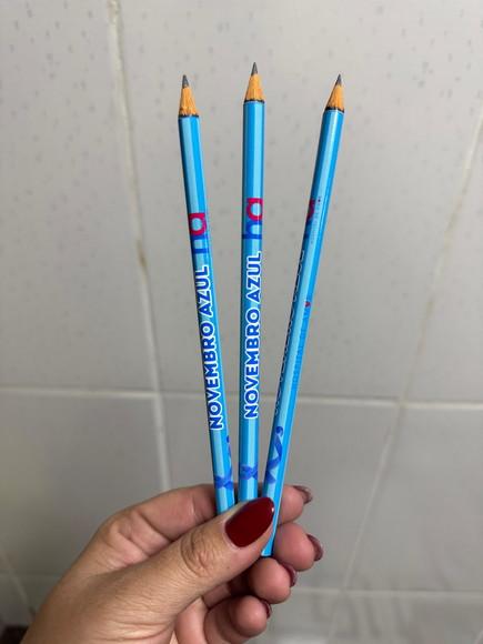 Lápis Personalizado Novembro Azul Brinde
