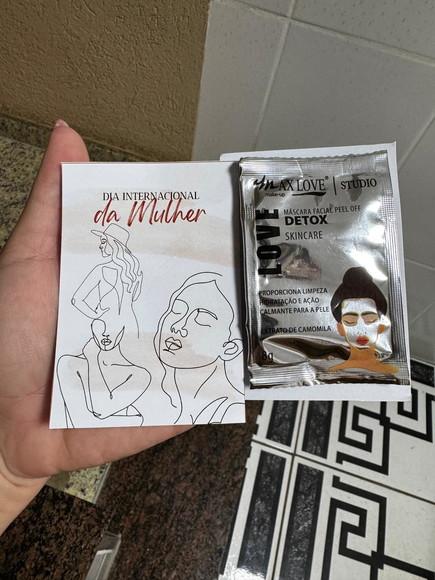 Máscara Facial para Lembrancinha Dia das Mães Dia da Mulher