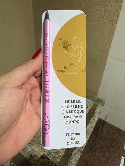 Lápis Personalizado com Card Brinde Religioso