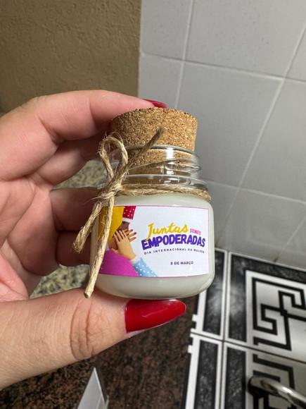 Lembrancinha Vela Perfumada, Brinde Dia das Mulheres